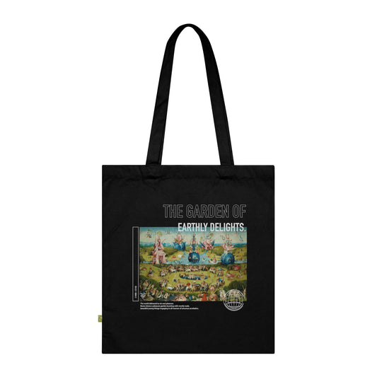 Hieronymus Bosch art movement Tote bag -El Bosco Organic Cotton black tote bag - Aesthetic vintage bag