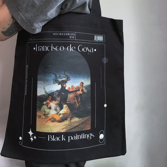 Francisco de Goya - Black tote bag