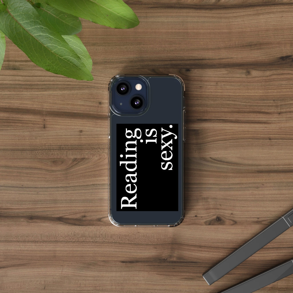 Reading is Sexy Phone Case - Aesthetic Book lover Iphone case - Samsung Case - Art lover tumblr Phone Case - Scratch Resistant Case