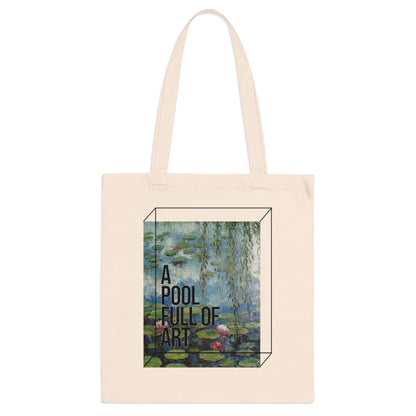 A pool full of art - Monet tote bag