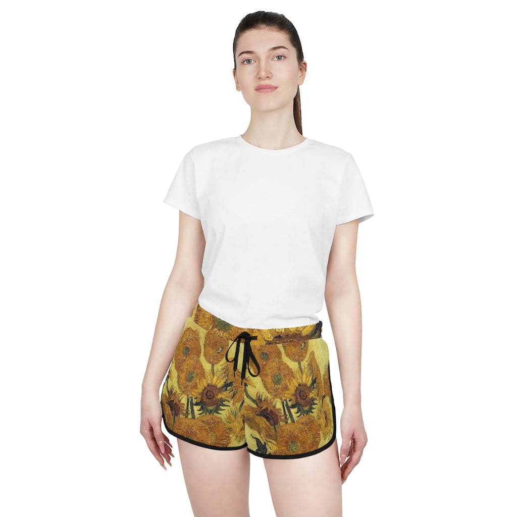 Van gogh sunflowers - women shorts