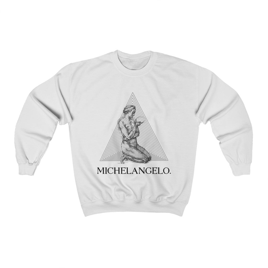 Michelangelo Sweatshirt - Geometric Vintage Unisex Sweatshirt