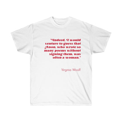 Virginia Woolf Shirt - Literary Feminist Gift Clothing