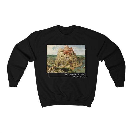Tower of Babel Art Sweatshirt - Bruegel
