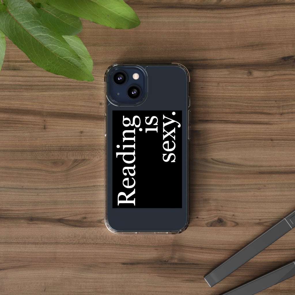 Reading is Sexy Phone Case - Aesthetic Book lover Iphone case - Samsung Case - Art lover tumblr Phone Case - Scratch Resistant Case