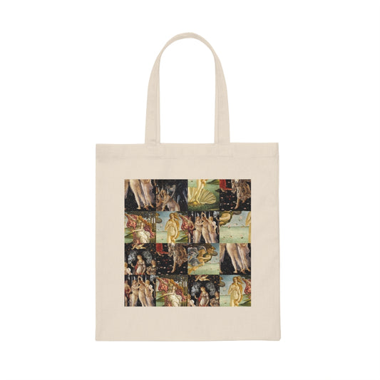 Botticelli Tote bag - Art lover Renaissance collage Vintage Aesthetic Shoulder bag