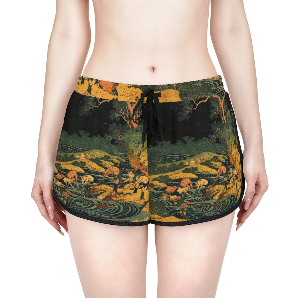 Hokusai Women shorts