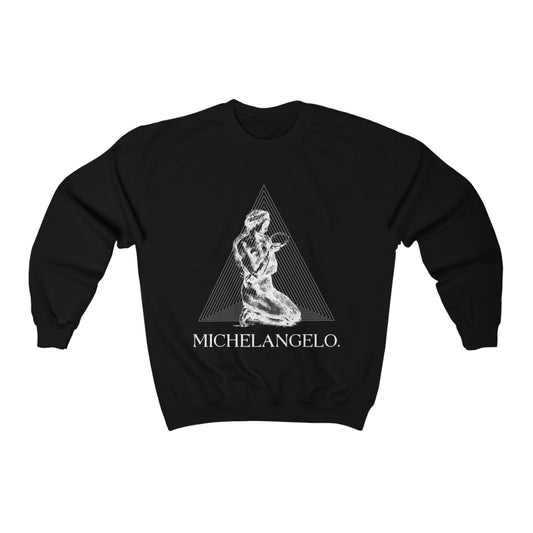 Michelangelo Sweatshirt - Geometric Vintage Unisex Sweatshirt