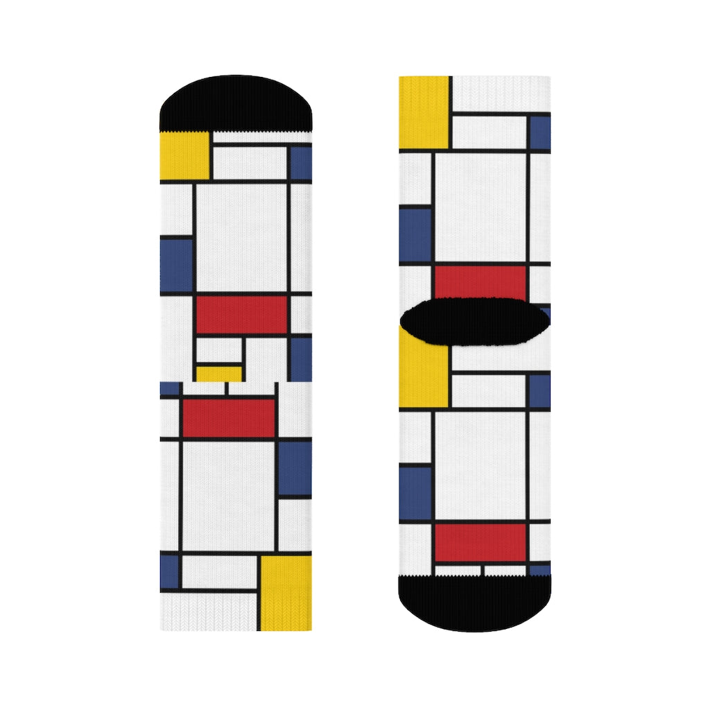 Mondrian composition Socks