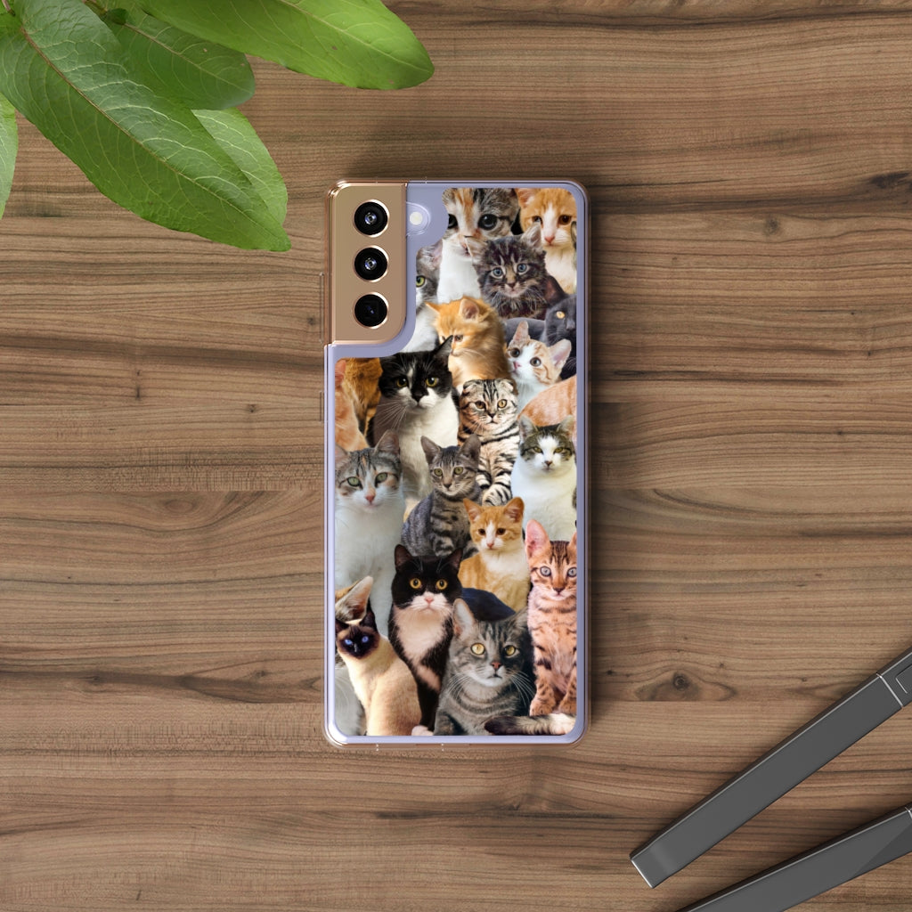 Cat lover Phone Case - Aesthetic Cat Iphone case - Samsung Case - Cat mom tumblr Phone Case - Scratch Resistant Case Cat lover gift