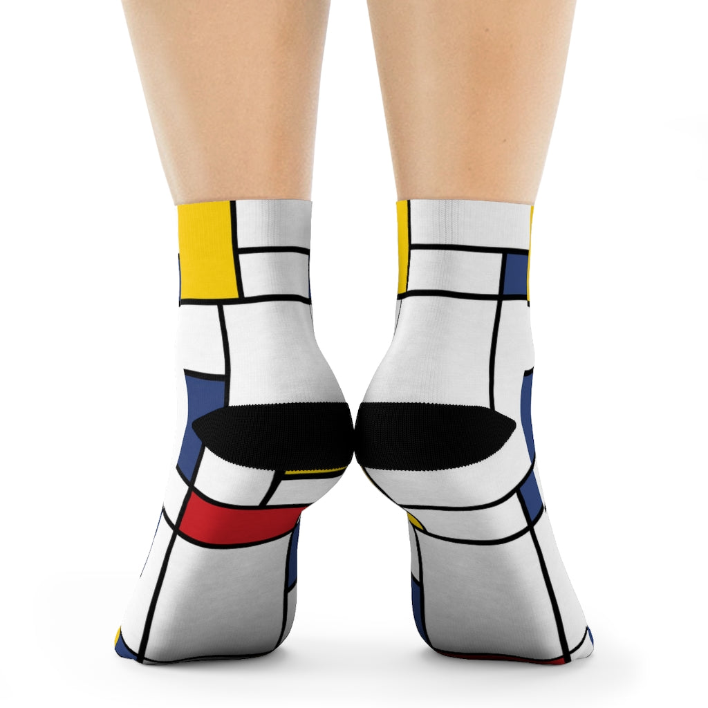 Mondrian composition Socks