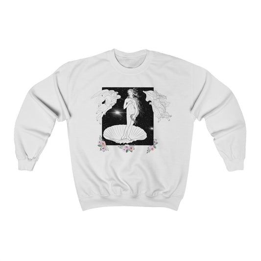 Birth Of Venus Sweatshirt - Abstract art black line illustration Birth of Venus Unisex aesthetic art Hoodie %100 High Quality Cotton