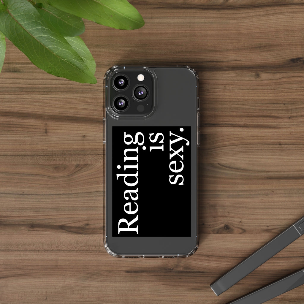 Reading is Sexy Phone Case - Aesthetic Book lover Iphone case - Samsung Case - Art lover tumblr Phone Case - Scratch Resistant Case