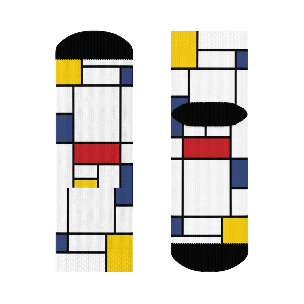 Mondrian composition Socks