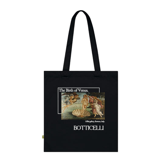 Botticelli Black Tote bag - Birth of Venus