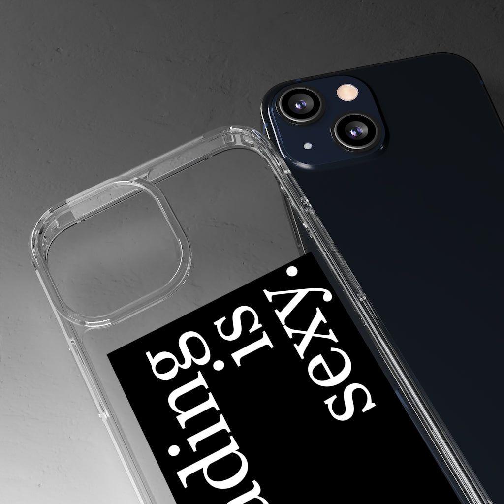 Reading is Sexy Phone Case - Aesthetic Book lover Iphone case - Samsung Case - Art lover tumblr Phone Case - Scratch Resistant Case