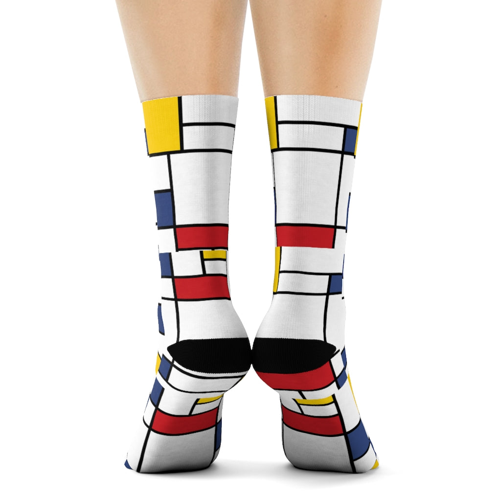 Mondrian composition Socks