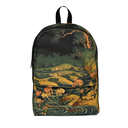 Fishing by Torchlight - Hokusai Backpack