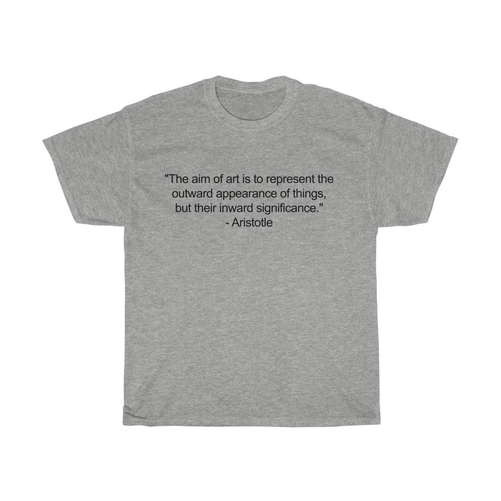 Aristotle art quote shirt