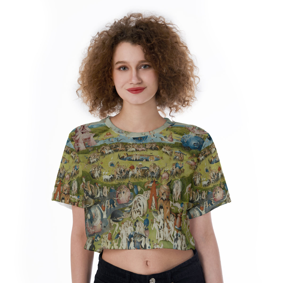 El bosco Shirt - Hieronymuns Bosch Aesthetic Art crop top