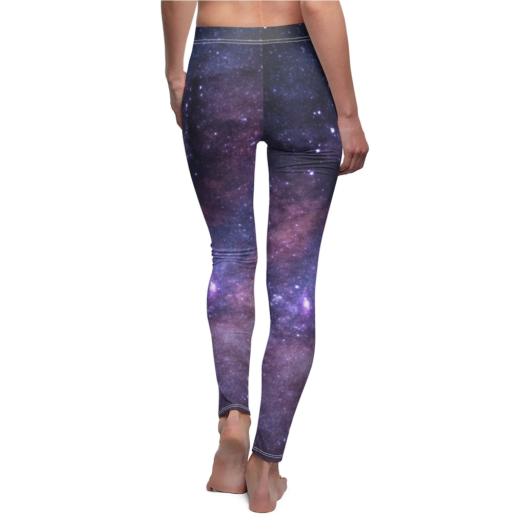 Galaxy Leggings, Yoga Space Print Pants, Blue Cosmic Celestial  Constellation Outer Star Royal High Waisted Workout Leggings at Amazon  Women's Clothing store