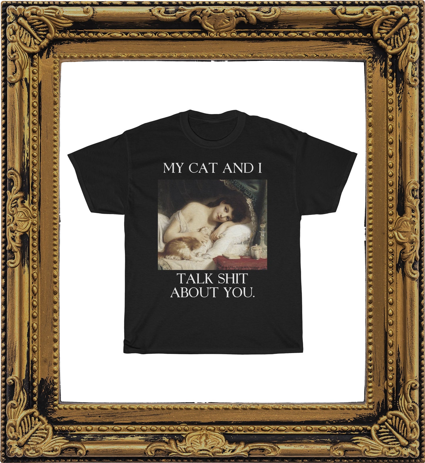 Cat Lover Art Unisex Shirt - Funny Classic Art Aesthetic clothing