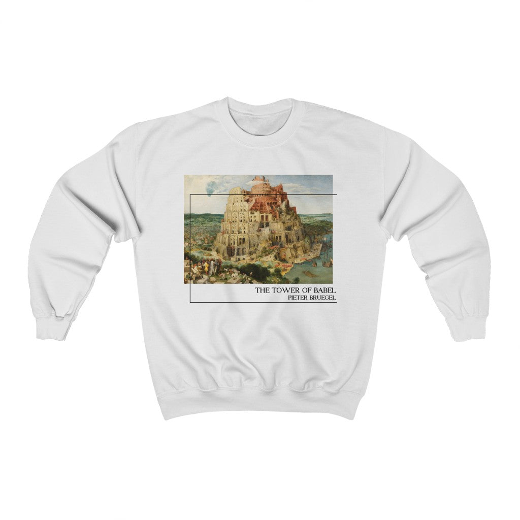 Tower of Babel Art Sweatshirt - Bruegel