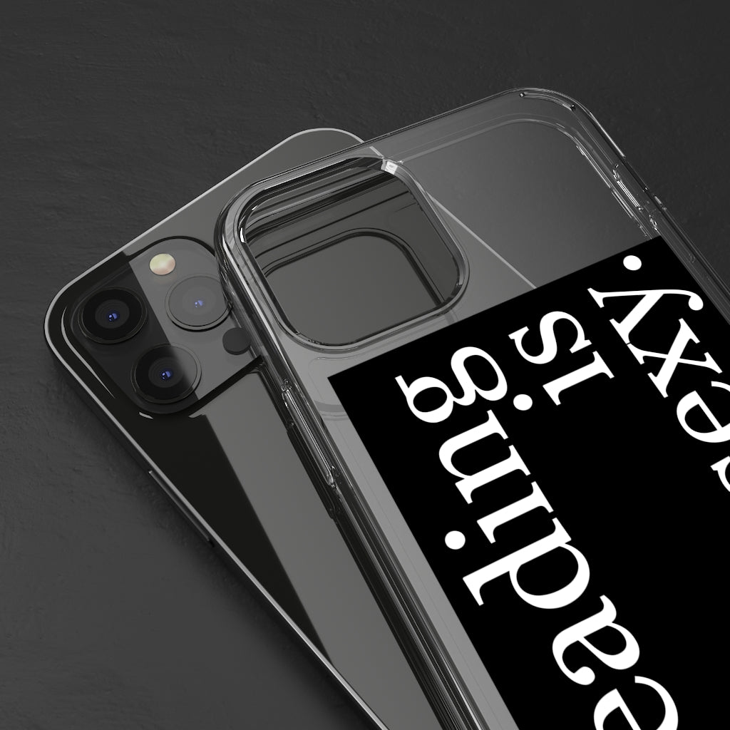 Reading is Sexy Phone Case - Aesthetic Book lover Iphone case - Samsung Case - Art lover tumblr Phone Case - Scratch Resistant Case