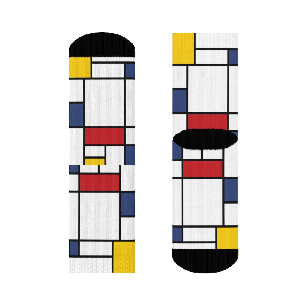 Mondrian composition Socks