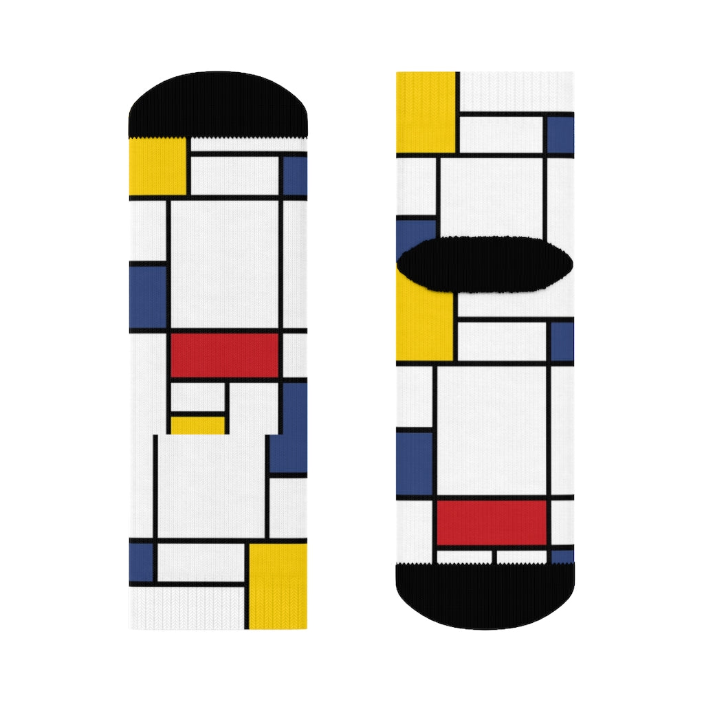 Mondrian composition Socks