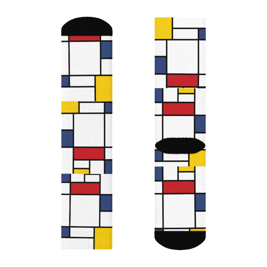 Mondrian composition Socks