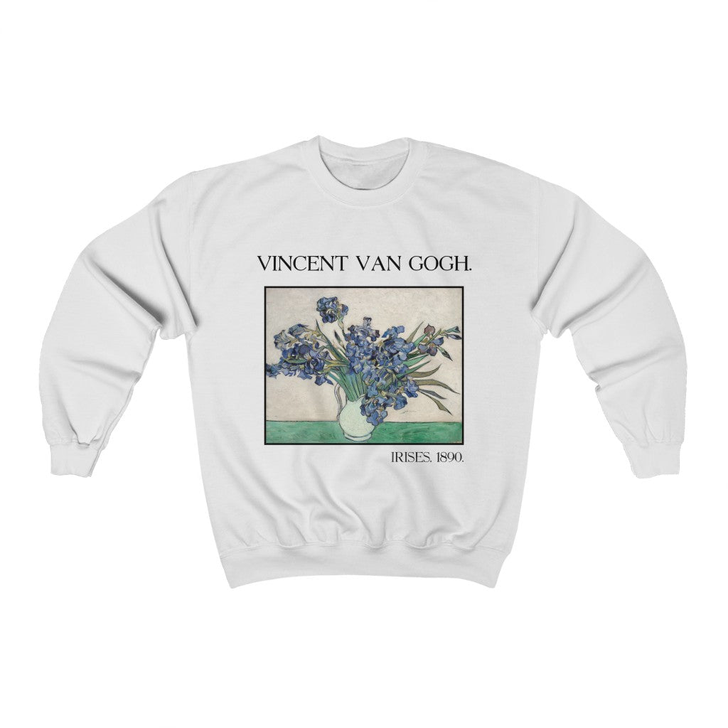 Van Gogh Sweatshirt - Irises Art lover Aesthetic Hoodie