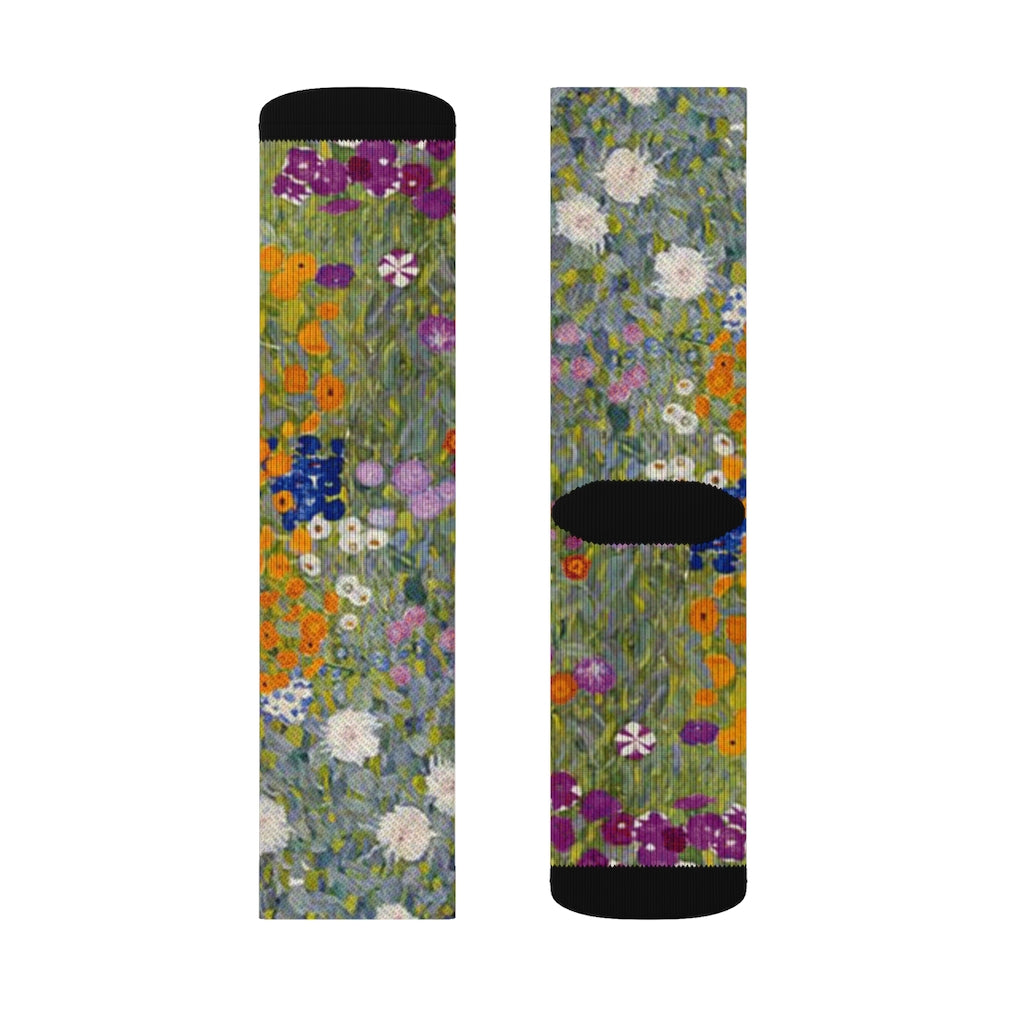 Gustav Klimt Socks - Flower Garden