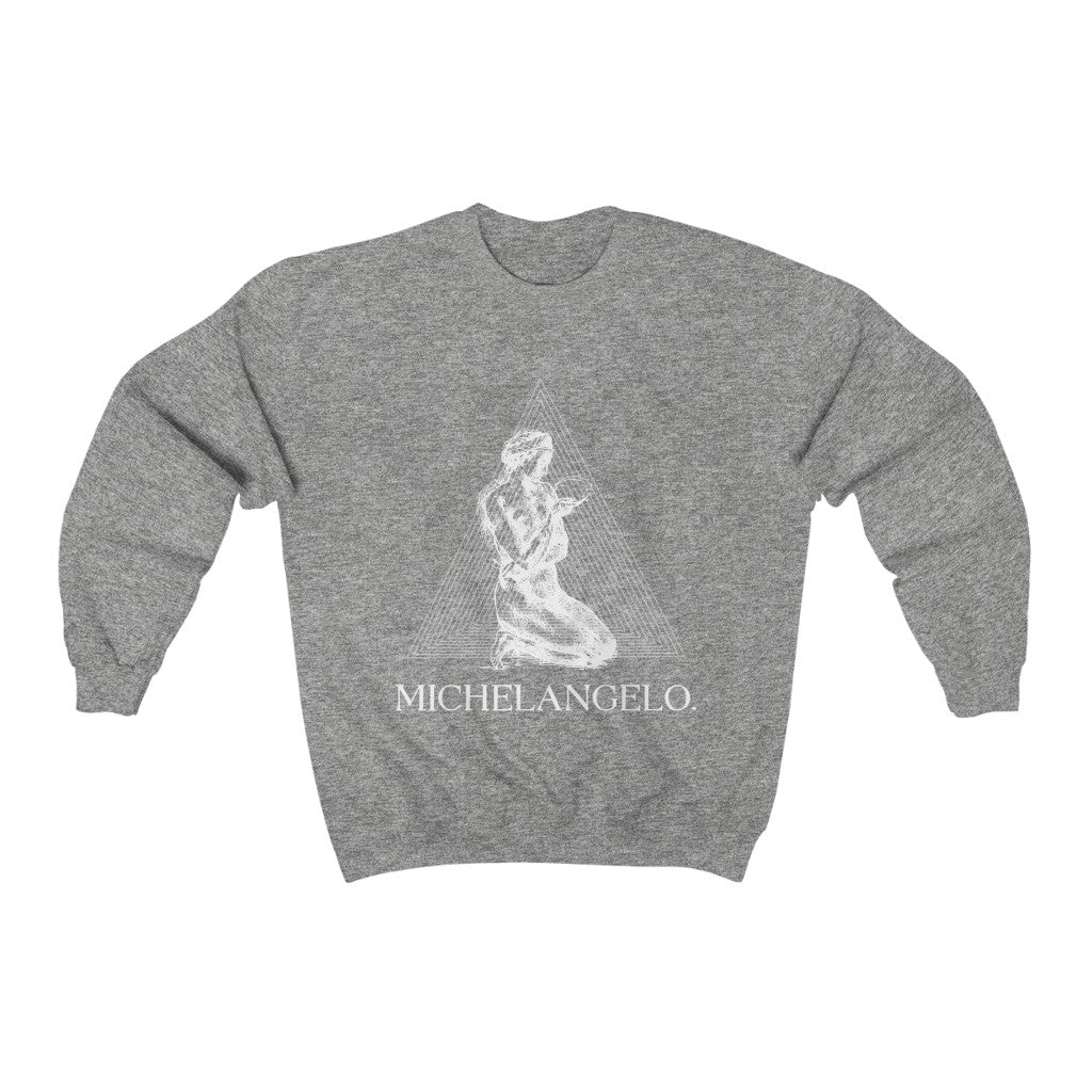 Michelangelo Sweatshirt - Geometric Vintage Unisex Sweatshirt