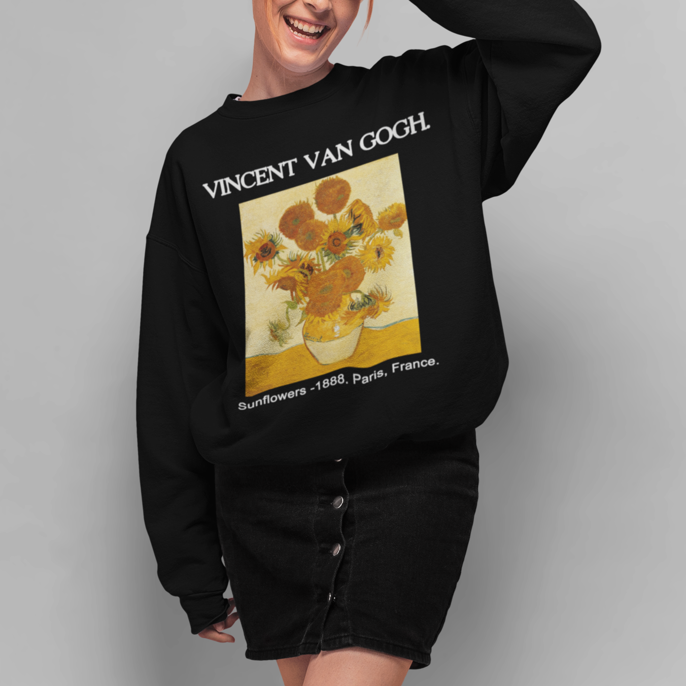 Van gogh sunflower Unisex Rise Sweatshirt