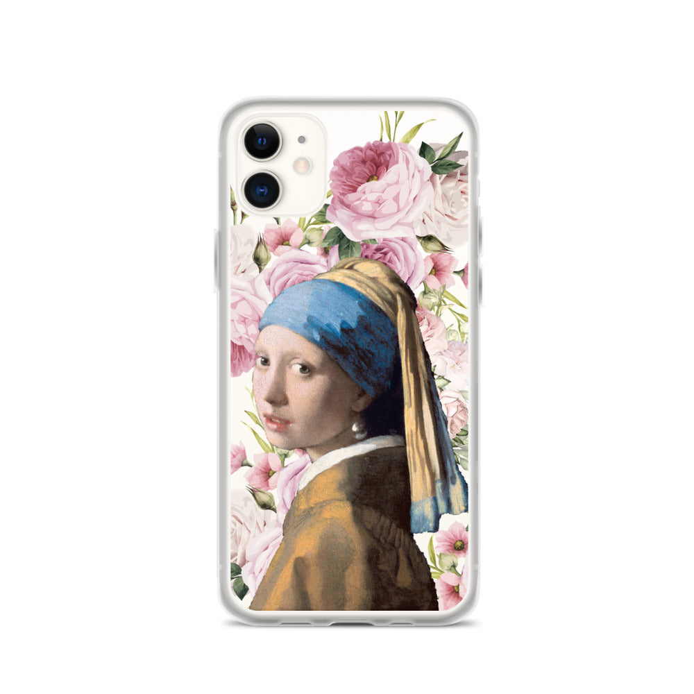 Girl with a pearl Earring Iphone Case, Johannes Vermeer art lover transparent Case