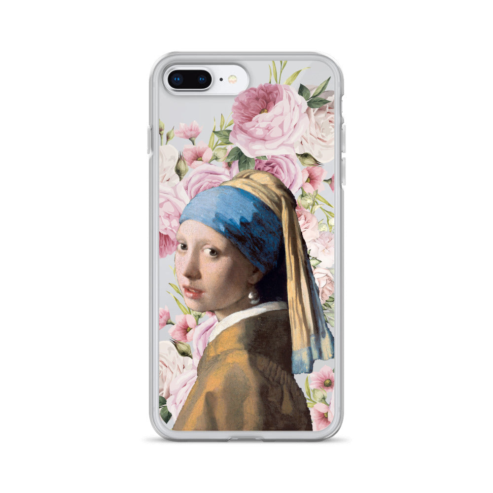 Girl with a pearl Earring Iphone Case, Johannes Vermeer art lover transparent Case