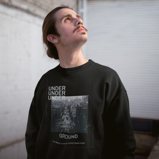 Underground Minimal Aesthetic Sweatshirt - Techno Unisex Hoodie