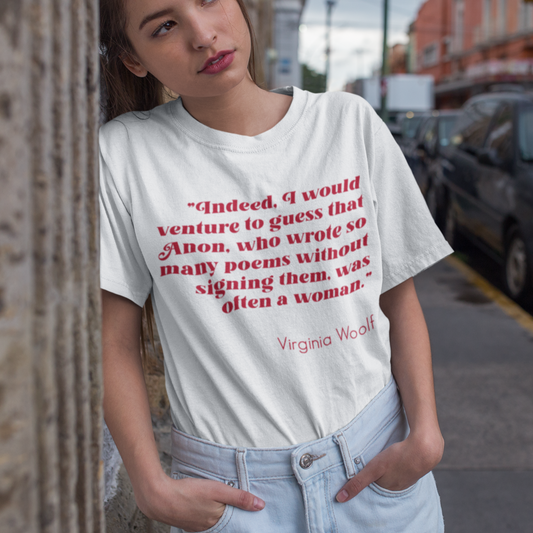 Virginia Woolf Shirt - Literary Feminist Gift Clothing